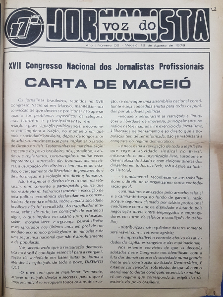 A Voz do Jornalista, nº2, 1978