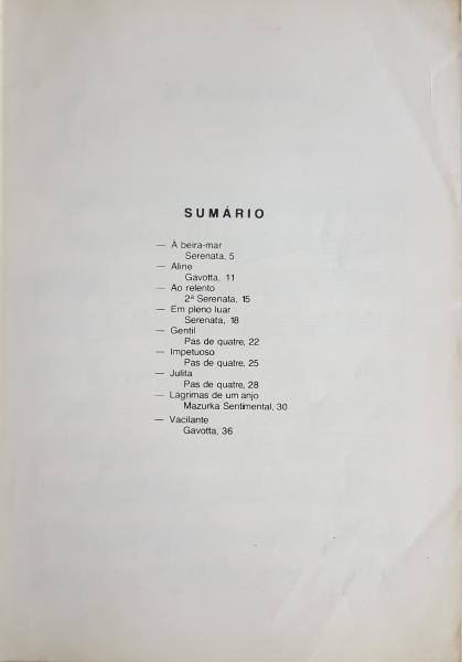 Caderno de compositores alagoanos, Misael Domingues - Gavotta, Masurkas..., 1983