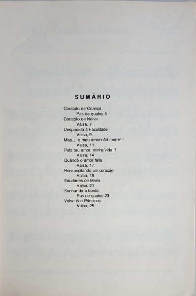 Caderno de compositores alagoanos, Tavares de Figueiredo - Valsas e Pas de Quatre, 1983