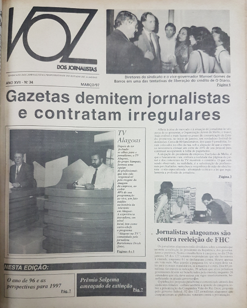 Jornal Voz dos Jornalistas, nº 34, 1997
