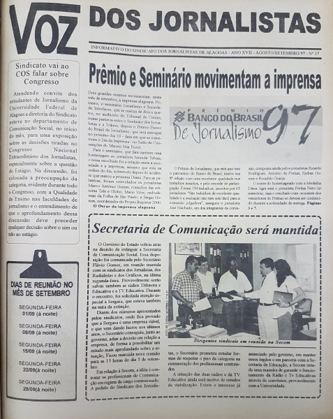 Jornal Voz dos Jornalistas, nº 37, 1997