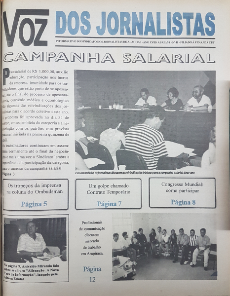 Jornal Voz dos Jornalistas, nº 41, 1998