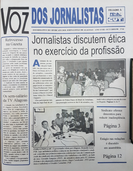 Jornal Voz dos Jornalistas, nº 42, 1998