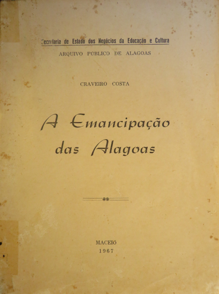 Livro: A emancipação de Alagoas