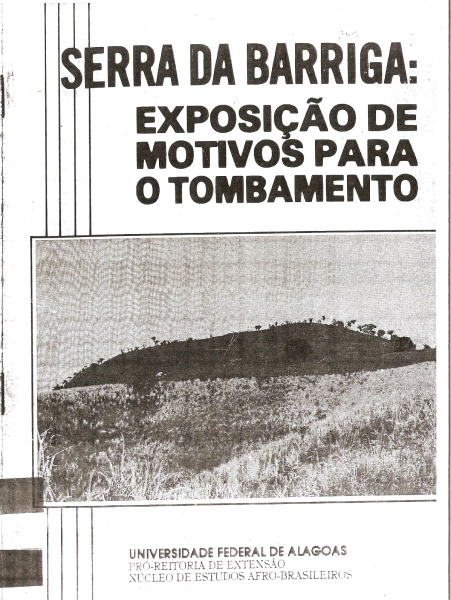 Livro: Serra da Barriga - Tombamento