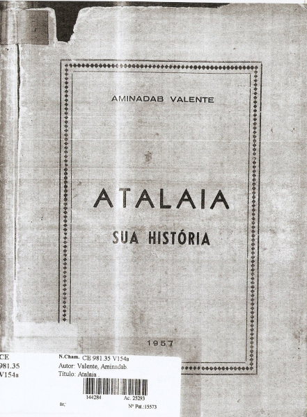 Livro: Atalaia, sua história
