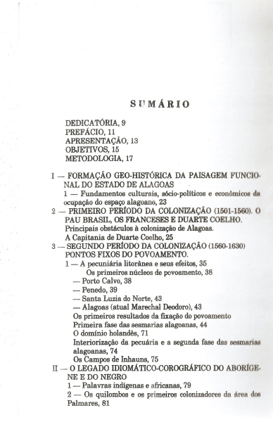 Livro: Ocupação espacial do Estado de Alagoas