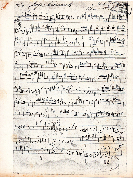 (Partitura) Banda de Música 20º BC - Major Cavendish