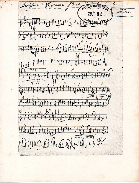 (Partitura) Banda de Música 20º BC - Horácio Rios