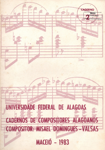 Caderno de compositores alagoanos, Misael Domingues - Valsas, 1983