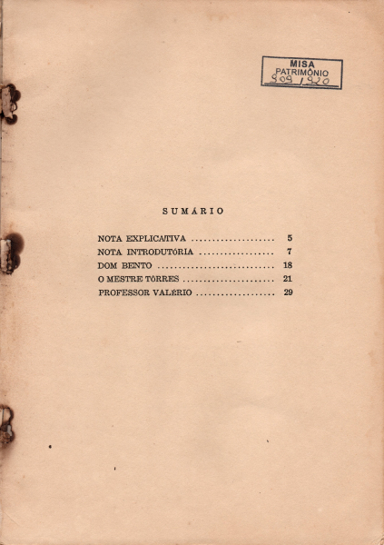 Livro: Dois músicos de outrora, 1966