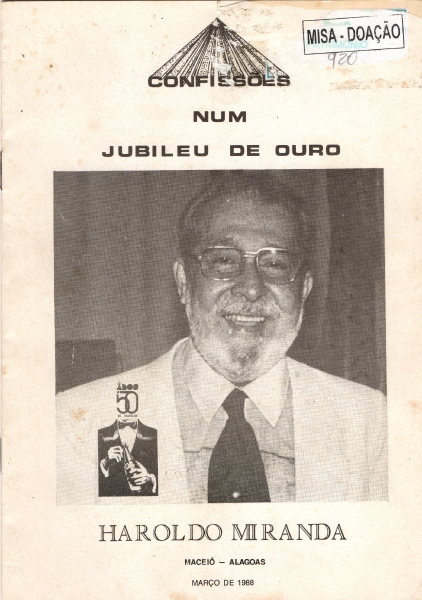 Livreto: Haroldo Miranda, Jubileu de ouro