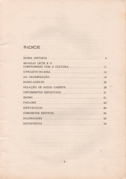 Livro: Nossa história (edição: Misa)